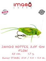 Воблер IMAGO LURES HOPPER 3.5F FLOW (без лопатки), 1,7гр., цвет GN