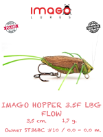 Воблер IMAGO LURES HOPPER 3.5F FLOW (без лопатки), 1,7гр., цвет LBG