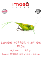 Воблер IMAGO LURES HOPPER 4.5F FLOW (без лопатки), 2,7гр., цвет GN