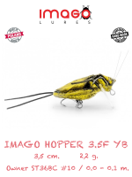 Воблер IMAGO LURES HOPPER 3.5F, 2,2гр., цвет YB