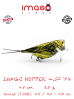 Воблер IMAGO LURES HOPPER 4.5F, 3,3гр., цвет YB