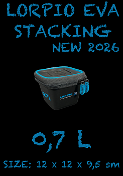 Емкость для прикормки и аксессуаров EVA STACKING BAIT CONTAINER с крышкой