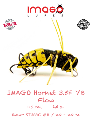 Воблер IMAGO LURES HORNET 35F FLOW (без лопатки), 2,5гр., цвет YB