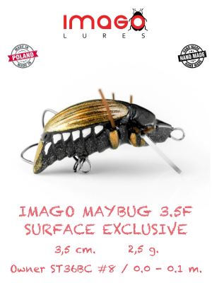 Воблер IMAGO LURES MAYBUG 3.5F Surface Exclusive, 2,5гр.