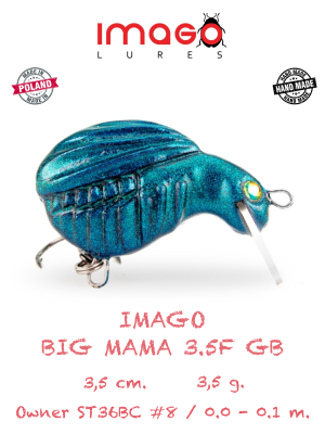 Воблер IMAGO LURES BIG MAMA 3.5F (плавающий), 3,5гр. цвет - GB